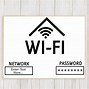 Image result for Wifi Password Blank Template