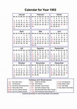 Image result for Calendar of 1993 Calendar for Cambodai