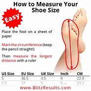 Image result for How to Measure Foot Size
