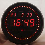 Image result for Round Digital Wall Clock