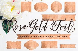 Image result for Rose Gold Foil Ribbon