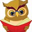 Image result for Owl Reading a Book Clip Art PNG