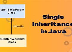 Image result for Single Level Inheritance in Java