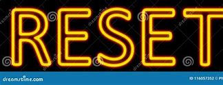 Image result for Neon Reset Button Sign