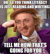 Image result for Writing Literacy Meme