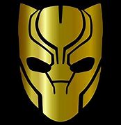 Image result for Black and Gold Panther Head Logo