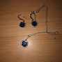 Image result for Blue Sapphire and Diamond Drop Earrings
