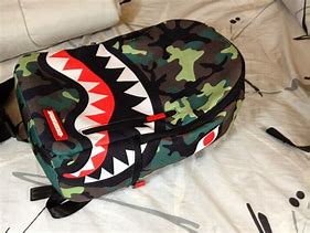 Image result for BAPE Book Bag Shark