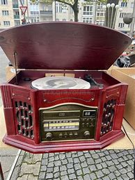 Image result for Record Player with Cassette and CD