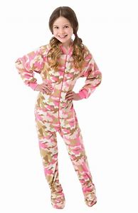 Image result for Girls in Footed Pajamas Kids