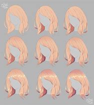 Image result for How to Shade Long Hair Brown Drawing