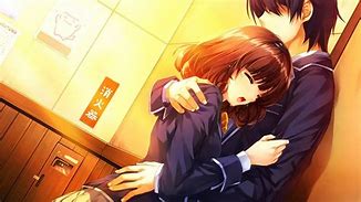 Image result for Anime Sad Hug