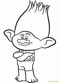 Image result for Branch Trolls Coloring Page