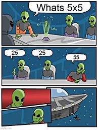 Image result for Math and Alien Meme