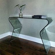 Image result for Entrance Way Table Glass Curved