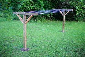 Image result for Homemade Log Outdoor Clothes Drying Rack