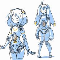 Image result for Robot Anime Girl Sketches