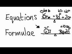 Image result for Difference Between Formula and Equation