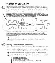 Image result for How to Write a Good Thesis Statement