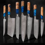 Image result for Wood Handled Kitchen Knives
