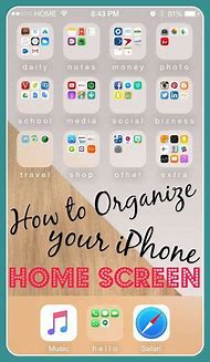 Image result for Organized Phone Home Screen