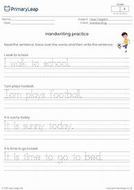 Image result for Year 1 Handwriting Practice