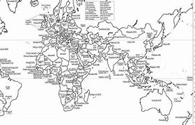 Image result for Printable World Map to Label
