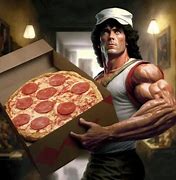 Image result for Rambo Pizza Meme