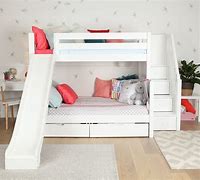 Image result for Bunk Bed with Desk and Slide