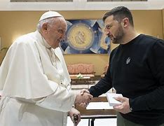 Image result for Zelenskyy Meets Pope Francis at Vatican