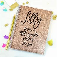 Image result for Glitter Notebook