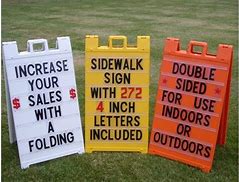 Image result for Folding Sidewalk Signs