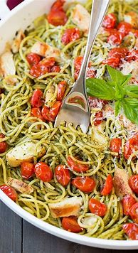 Image result for Pesto Spaghetti