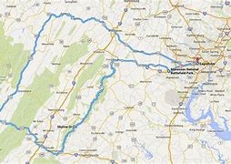 Image result for Map of Skyline Drive