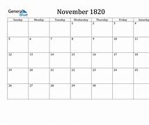 Image result for 1820 Calendar