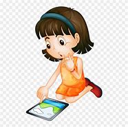 Image result for Child On iPad Clip Art