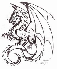 Image result for Free Dragon Tattoo Stencils