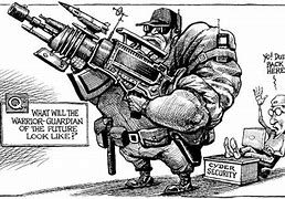 Image result for Cyber War Cartoon