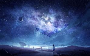 Image result for Anime Boy with Galaxy Background Profile