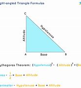 Image result for Right Triangle Sides Formula