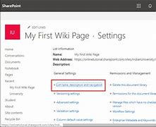 Image result for SharePoint Wiki Oage Examples