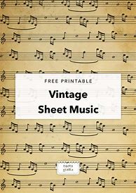 Image result for Free Printable Vintage Sheet Music