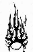 Image result for Softball On Fire Drawing