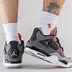 Image result for Jordan 4 Infrared On Feet