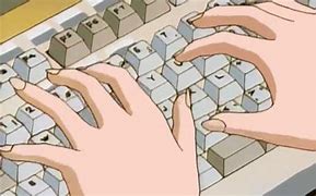 Image result for Typing On Phone Anime Drawing
