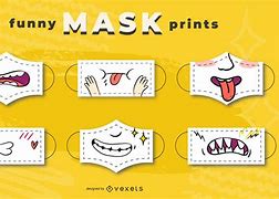 Image result for Funny Face Mask Cartoons