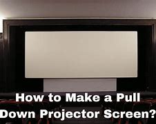 Image result for DIY Pull Down Projector Screen