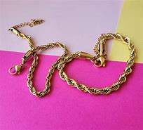 Image result for 22Ct Gold Rope Bracelet