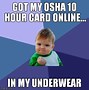 Image result for OSHA Ladder Meme