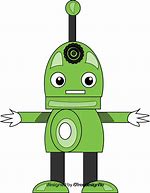 Image result for Green Robot Cartoon